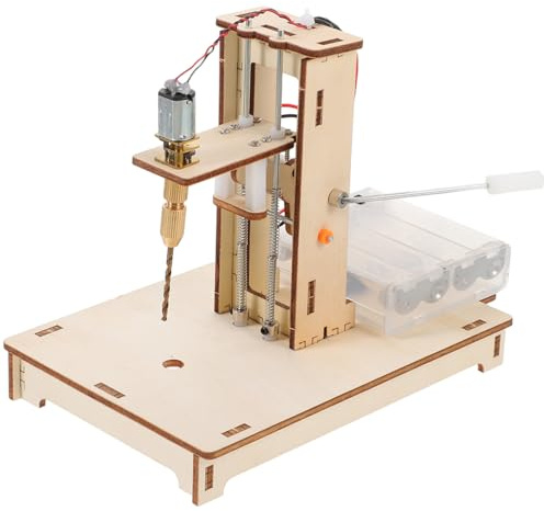 Uonlytech Mini Perceuse de Bureau DIY avec Support Stable Perceuse de Précision pour et Plastique Outil Éducatif Polyvalent pour Projets Scientifiques et Bricolage