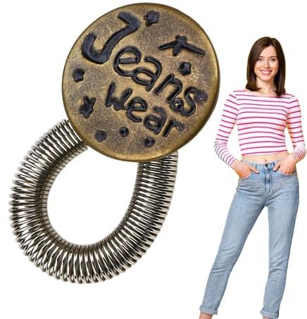 Extension de ceinture rétractable – Bouton d'extension pour pantalon, jean réglable | Rallonge de taille élastique pour homme et femme – Pantalon de jupe, short – Vêtements de grossesse – Coupe