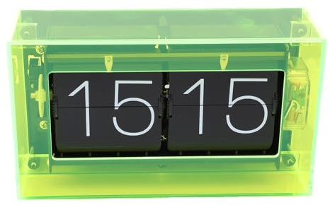 Mingzhe Retro Flip Down Clock 24-timmars Batteridriven Mekanisk