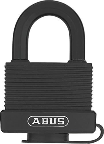 ABUS Vorhängeschloss Messing 70/45 gl.-6401 - gleichschließend - wetterfest - Messing-Schlosskörper - schlagzähe Kunststoffummantelung - ABUS-Sicherheitslevel 5 | Schließung 6401, Sicherheitslevel 5, Bügel-Ø 8 mm – für Türen, Tore, Ketten & Boote geeignet