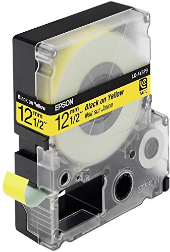 Epson LC-4YBP9 Pastel schwarz auf gelb tape 12mm