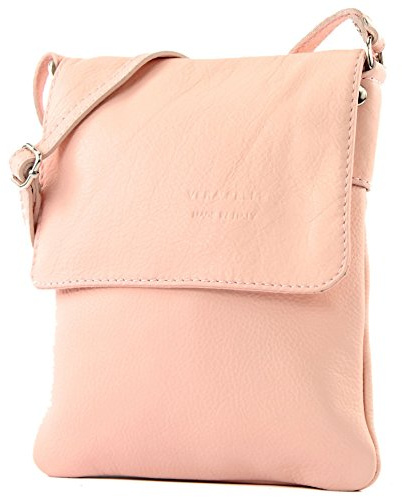 modamoda de - dames italiennes Umhänge- / petit sac T34 épaule, Couleur:Rose