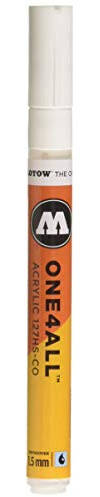 Molotow ONE4ALL - Pennarello per Vernice Acrilica, 1.5 mm, Bianco (160)