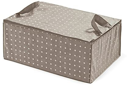 Compactor Funda almacenaje con cremallera y asas, Gama Rivoli, Color beige, Tamaño: 70 x 50 x 30 cm, Capacidad para 1 edredón doble, RAN4566_B