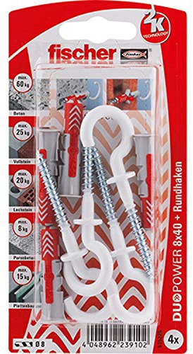 Fischer DUOPOWER 8x40 RH N K (4) Kabel, 1 Stück, Outdoor, Starres Paket