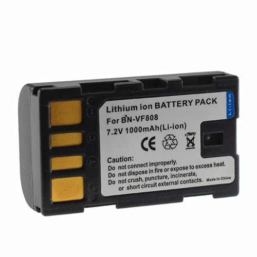 Amsahr BT-JVCBNVF808-1CT Digital Replacement Camera and Camcorder Battery for JVC BN-VF808, BN-VF808U, Gray