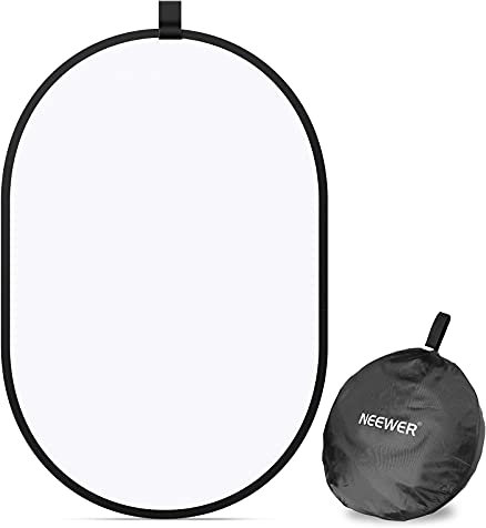 Neewer Photography Studio Light Reflector Pop-out Foldable Soft Diffuser Disc Panel with Carrying Case for Study and Portrait Outdoor Photography Product Video Shooting (23.6 x 35 Inches)
