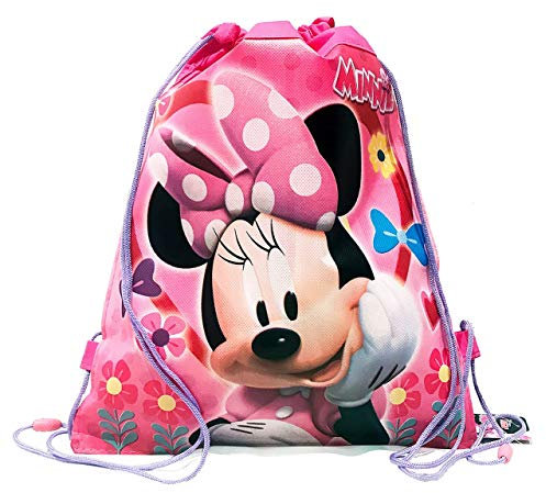 Minnie Mouse Disney Vlies-Schultertasche mit Anhänger – ideal als Partygeschenktasche