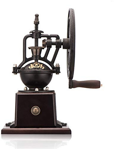 WangLx grinder Retro Manuell Kaffeemühle Riesenrad-Stil Einstellbar Keramik-Schleifkern Tragbare Handpfeffermühle Das Zuhause, Das Büro Oder Das Reisen, Brown
