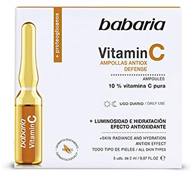 Babaria Vitamin C Ampoules. 5 Units of 2 ml