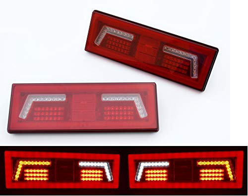 2 x LED-Standlichter, schmal, 12/24 V, für LKW, Anhänger, Chassis, Van, Wohnwagen, Wohnmobil, Bus, multifunktional, IP67