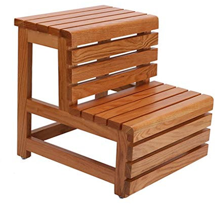 Tritt- kleine Leiter/Klapphocker klappstufen Holz/klappstufenleiter/Klapptritts/Stufen Tritthocker/Hockerleiter/Tritthocker klappbar/Leiterstuhl/Hockerleiter/2 Schritt Hocker