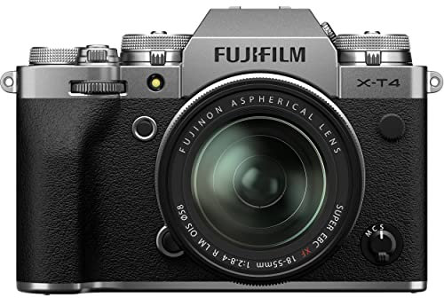 Fujfilm X-T4 Cámara digital sin espejo de objetivo intercambiable, Color Plateado