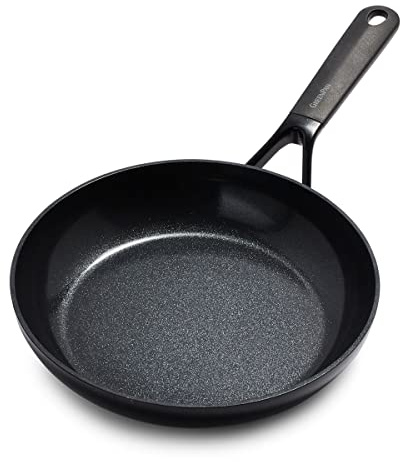 GreenPan SmartShape Sartén Cerámica Antiadherente Saludable de 24 cm, Sin PFAS, Apta para Inducción, Apta para Horno, Apta para Lavavajillas, Negro