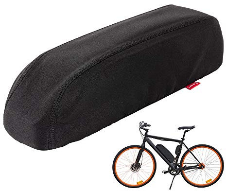 E-Bike Battery Protection for 36V/48V E-Bike Battery, Waterproof Dustproof Bag, Battery Cover Protective Case (Black, Medium Size)