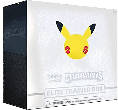 Pokémon | Celebrations Elite Trainer Box | Card Game | Ages 6+ | 2 Players | 10+ Minutes Playing Time