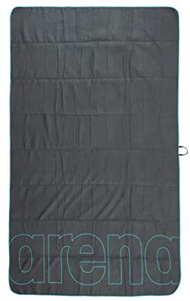 ARENA Mikrofaser Handtuch Pool Smart Plus, Dark_grey-sky, Einheitsgröße, 005311