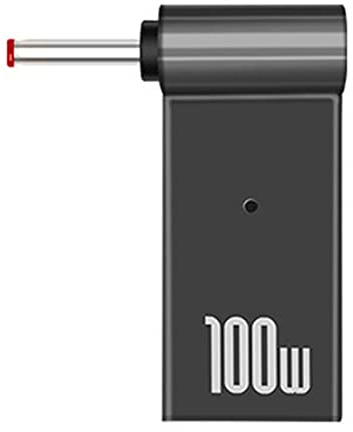 PD 100W Connecteur d'adaptateur de Chargeur d'ordinateur Portable USB Type-C Femelle vers DC Mâle Convertisseur de Prise Jack Remplacement pour Acer Samsung Lenovo (3.5x1.35mm)