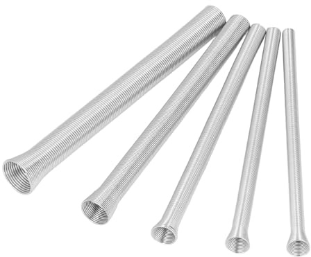 5Pcs Tubo a Molla Bender Set di Rame Alluminio A Parete Sottile Tubi In Acciaio Parte di Piegatura Resiliente Condizionatore D'aria Bender Forniture Idrauliche Industriali per 5/8in 1/2in 3/8in 5/16in