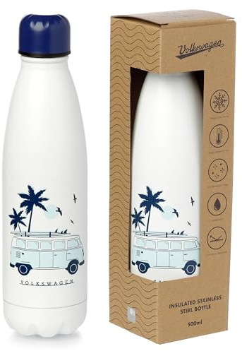 Puckator Thermoflasche aus Stahl 500 ml - Explore More Beach Life - VW Volkswagen T1