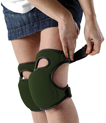 Genouillères de Jardinage, Protection pour Jardinage et Bricolage, Vert, pour Homme et Femme, 1 Paire