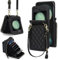 XIZYO Crossbody Reißverschluss Leder Brieftasche Klapphülle für Samsung Galaxy Z Flip 5, mit Verstellbarem Abnehmbarem Kordel, für Frauen Mädchen Niedlich Luxus Handyhülle mit Kartenfach, Schwarz