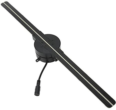 Ventilador de Holograma 3D Proyector WiFi de 16,5 Pulgadas con Resolución de 2000x224, 224 Cuentas de Luz LED, Imágenes sin Bordes, Edición Personalizada, Múltiples Métodos de