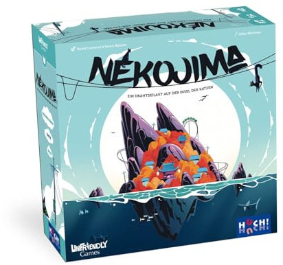HUCH! | Nekojima | brädspel från 7 år | skicklighetsspel | Skolbarn | Presenter av trä | Katter i Japan | För 1 till 5 spelare från 7 år