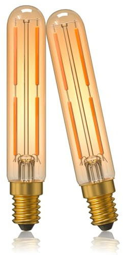 Klarlight 4W E14 LED Röhrenlampe T20 - Warmweiß 2700K Dekorative Vintage Glühbirnen, 40W Incandescent Ersetzen, Nicht-Dimmbar, 2-Pack