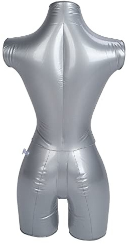 Akozon Weibliche Aufblasbare Schaufensterpuppe mit Oberkörper-Präsentationsständer | Ideal für die Präsentation von Kleidung und Accessoires | Robustes PVC-Material |
