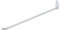 Alberts 862190 Crochet pour plaques perforées | coudé | galvanisé en bleu | profondeur du crochet 300 mm | acier rond Ø7 mm | kit de 25