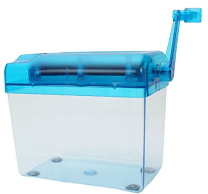 SEWACC 1stück Mini Hand-aktenvernichter Für Schule Und Büro Manuelle Papierschneidemaschine Tragbarer Hand- Für Leichtes Zerkleinern Von Papier Einfach Zu Reinigen Bedienen