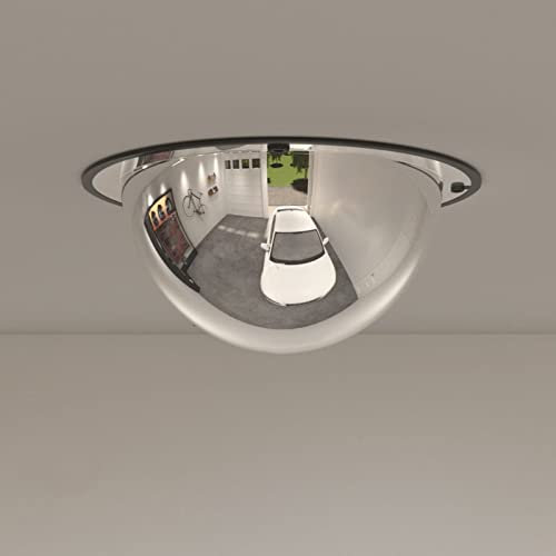 Somanki Verkehrsspiegel Vollkuppel Ø30 cm Acryl, Ausfahrt Spiegel, Konvexer Spiegel, Spiegel Ausfahrt, Traffic Mirror, Einparkhilfe Garage