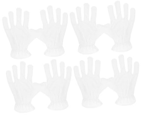 BESPORTBLE 4paare Mikrofaser Handschuhe Für Schmuckpflege Antistatisch Atmungsaktiv Für Juweliergeschäfte Etiketten-events Hand-spa Und Archivschutz