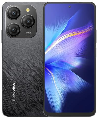 Blackview 5G Smartphone Shark 9 Libre, 24GB+256GB, 6,67 HD+ 90Hz Pantalla, Cámara 50MP, Batería 5000mAh, Dual SIM Dual 5G, Teléfono Móvil Android 14, Altavoz Smart-K Box, GPS NFC Negro