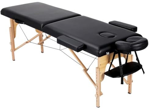 YJFEDCC Schönheitsbett, Massagebett, Verstellbarer Schönheitsstuhl Mit Hocker, Friseurstuhl, Flacher Massagestuhl, Schönheitsmöbel