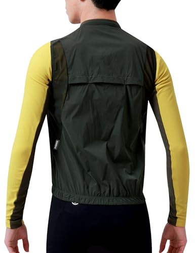 INBIKE Gilet Ciclismo Uomo Antivento Gilet Bici Estivo Sportivo Gilet Running Traspirante Leggero Anti-UV Catarifrangente Vita Quotidiana Unisex