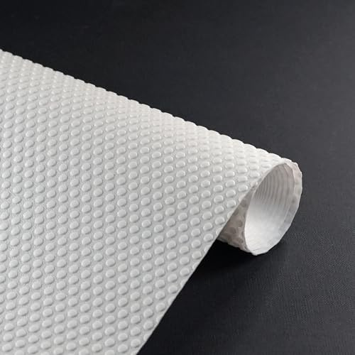 Decomira Schubladenmatte zuschneidbar 30x500 cm | Abwaschbare Schrank-Folie oder Anti-Rutsch-Matte Schubladen, Kühlschrank oder Regal | Als Unterlage für Küche oder Organizer | Weiss