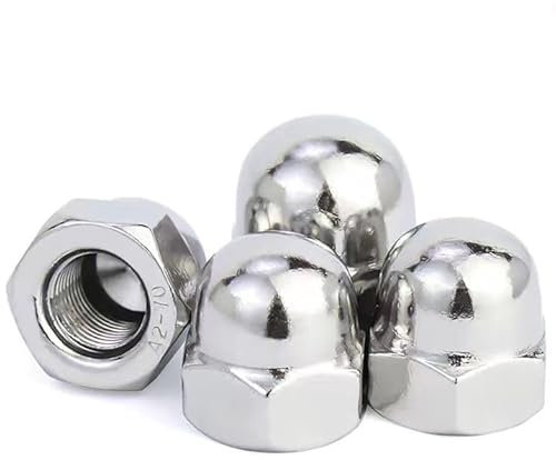 M16-2 Acorn Cap Nuts, 304 Stainless Acorn Nuts, Pack of 2Pcs
