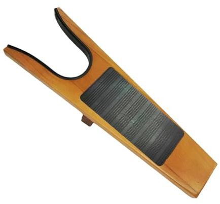 Hellery Tire-bottes avec Poignée sans Se Pencher, Enleve-Botte en Bois avec Rainures Anti-Boue, Enleve-Botte Multifonction et Universel, pour Bottes de Travail, Cowboy ou Randonnée