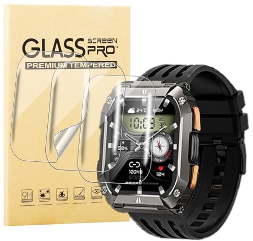KUSINHOKA 3 Pezzi Pellicola Protettiva per BANLVS Smartwatch G68 2.01 Pollici, HD Trasparente Anti-Graffio Protezione Schermo, Senza Bolle, Soft TPU Pellicola Protettivo per Orologio BANLVS G68