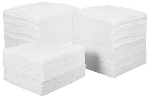 Outanaya 400 Vliesstoff Make Up Reinigungspads für Tiefenreine Gesichtsreinigung und Atmungsaktiv Weiß zum Entfernen von Kosmetika und Abschminken
