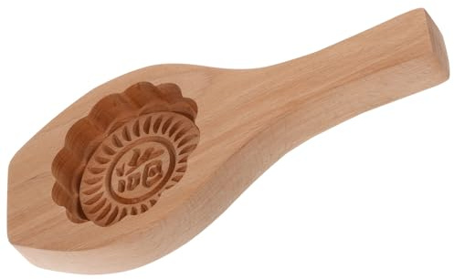 MAJORMENCH Wooden Moon Cake Mould Baking Tool for Kitchen and Baking Easy to Use and Clean Flower Mooncake Mold Green Bean Cake Making Mould