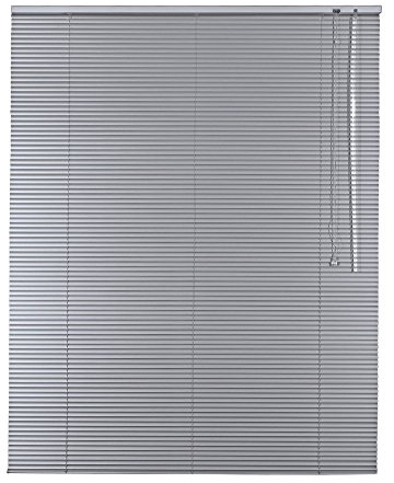 Original Easy-Shadow Aluminium Jalousie 16 mm Lamellen Breite 75 x 200 cm Höhe in Farbe silber - Bedienseite rechts - Fensterjalousie Jalousette Jalousien Alu-Jalousien Alu-Jalousetten Fenster Rollo Lamellenbreite 16mm / Maßanfertigung