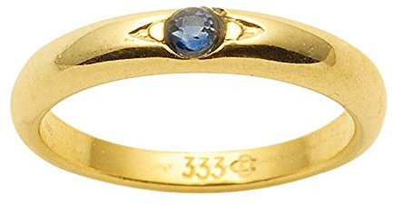 Taufring mit Saphir Anhänger Kettenanhänger aus 333 Gold 8 Karat