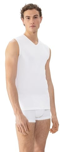 Mey Herren Muscle Shirt - Unterhemd ohne Ärmel mit Breiten Trägern und V-Ausschnitt - Basic Serie Dry Cotton - 46037