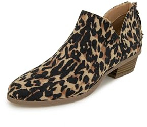 Kenneth Cole REACTION Women's Side Way Ankle Boot, Leopard, 4.5 UK