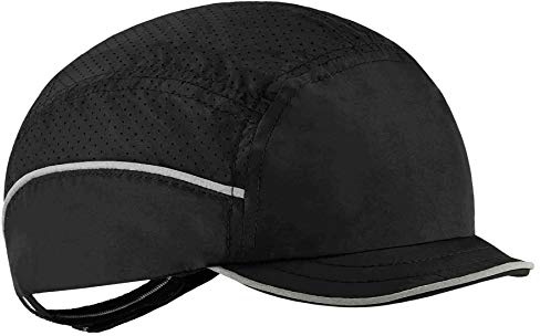 Ergodyne - 23362 Skullerz 8955 Lightweight Bump Cap, Baseball Hat Style, Breathable Head Protection, Micro Brim, Black