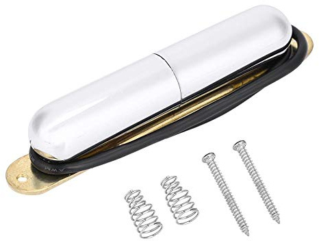 E-Gitarren Tonabnehmer Single Coil Pickup Magnet Lippenstift Tonabnehmer für ST-Gitarre(Silber) Musikinstrumentenzubehör