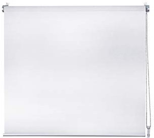 ondeco Klemmrollo ohne Bohren, Sichtschutz Rollo Fenster innen und Tür mit Klemmträger Smart tauglich Weiss 60x150 cm